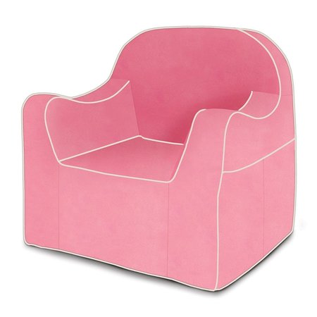 PKOLINO Reader Chair Pink with White Piping PKFFRCPK